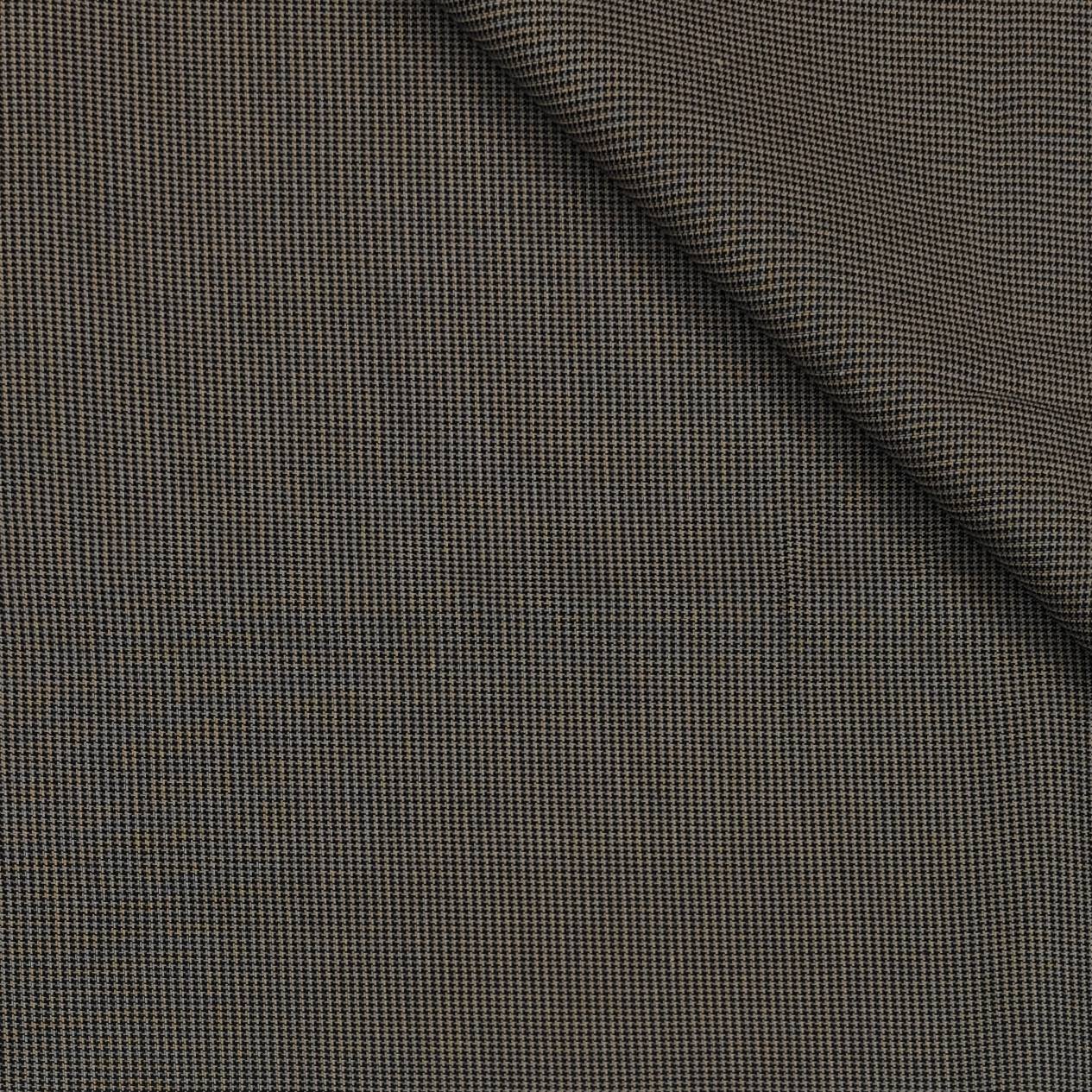 Trouser Fabric Reid & Taylor Super Fine Giza Cotton Textured Color Ant Brown